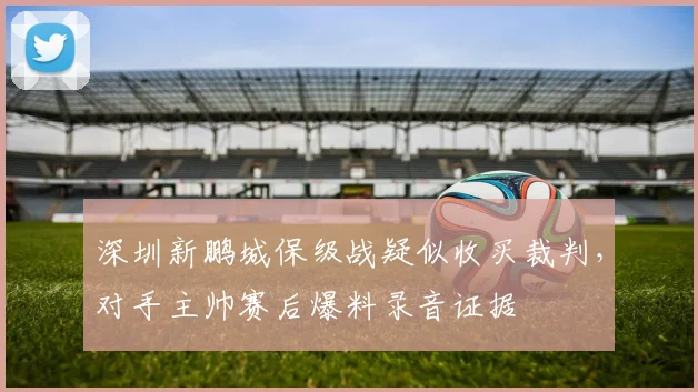 深圳新鹏城保级战疑似收买裁判，对手主帅赛后爆料录音证据